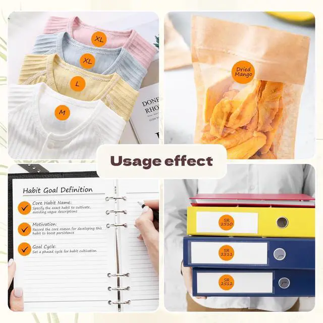 Alt view image 7 of 7 - 3/4 Inch Dot Stickers, Circle Sticker Round Label, 500 Orange Dots | 500 Pcs Color Coding Labels, 3/4" Round Stickers, Dot Stickers for File Folder, Planner, Inventory Organization and Marking