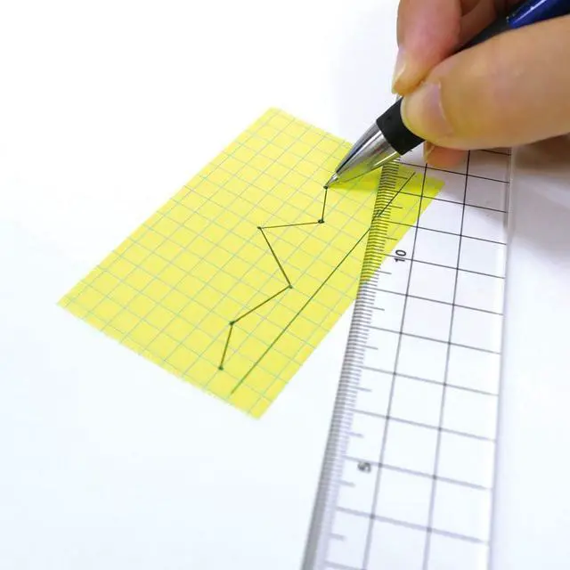 Alt view image 5 of 6 - Yamato Memoc Roll Tape, Self-Stick Memo Paper Tape, with Tape Dispenser, 50mm x 10m, 5mm Squared, Yellow, 1 ea. (NRK-50CH-LH)