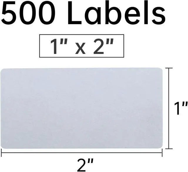 Alt view image 3 of 7 - L LIKED Blank White 1 x 2 Inch Food Rotation Dissolvable Labels 1 Roll | Inkjet printers compatible, includes PDF/Word templates. -40~150°F. For commercial kitchens, labs, warehouses & home