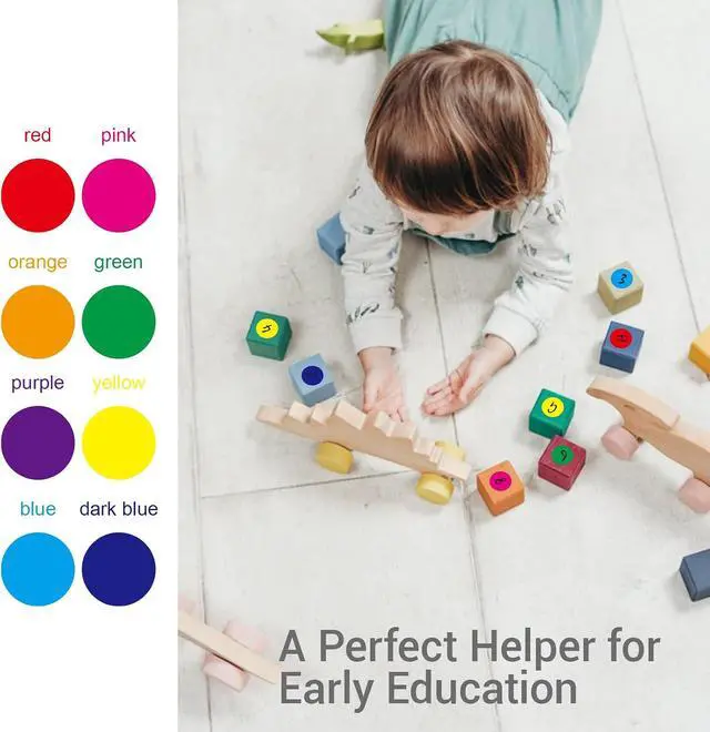 Alt view image 5 of 6 - 1600PCS, 3/4 Inch, Colored Dot Stickers Round Color Coding Labels | Glossy labels for kids, office & classroom. Great for decor, paper marking and daily organization.