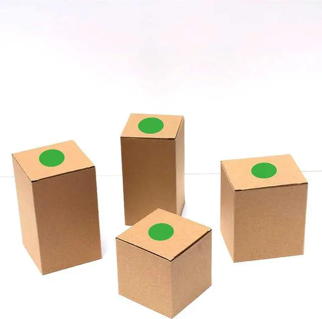 Alt view image 6 of 7 - PARLAIM 1/2 Inch Round Permanent Adhesive Color-Code Dot Stickers,1000 Stickers Roll dots Label Dispenser Box Green Circle Stickers Labels (Green)