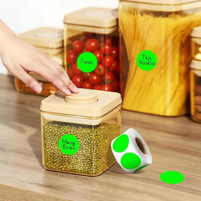 Alt view image 5 of 7 - PARLAIM 1 Inch Circle Color Coding Label Stickers,500PCS Inventory Sticky Dots Sticker in Dispenser Box,Fluorescent GreenAdhesive Round Dot Labels for Office Home(Fluorescent Green)
