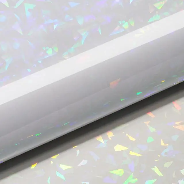 Alt view image 7 of 7 - Livelynine Contact Paper Peel and Stick Clear Holographic Self Adhesive Laminating Sheets Waterproof for Stickers Papers Crafts Books Cabinets Drawers Kids Classroom Decorative Wallpaper 15.8x78.8