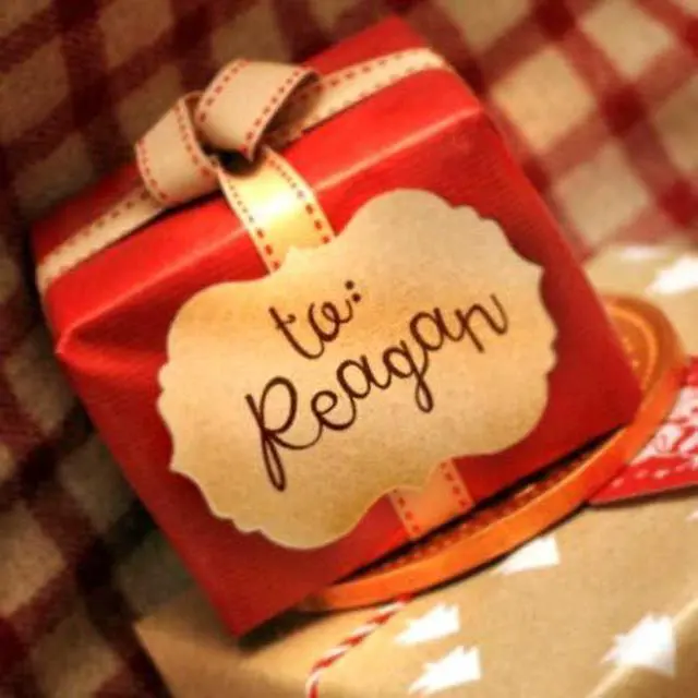 Alt view image 5 of 5 - Scalloped Kraft Paper Labels - Brown Stickers 2x3 (Roll of 100) Gift Tags