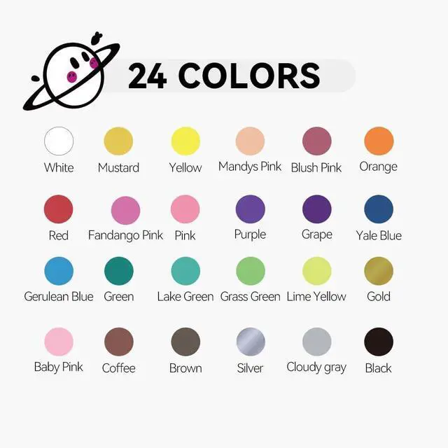 Alt view image 5 of 7 - TRANSON 24 Colors Bold and Brush Dual-tip Acrylic Paint Marker Pen for Canvas Rock Wood Leather Ceramic DIY Painting