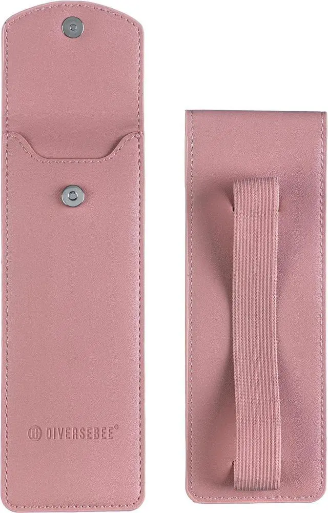 Main image of DIVERSEBEE Adjustable Elastic Band Pen Holder for Notebooks (Peach) | Pen Sleeve Pouch for Journals, Pencil Holder, Bible Planner Accessories, Cute Pencil Case