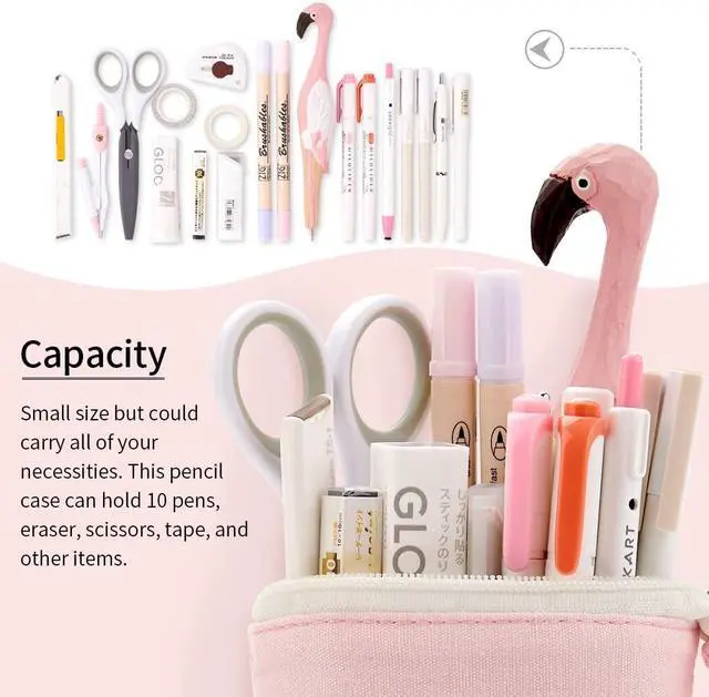 Alt view image 2 of 7 - EASTHILL Big Capacity Pencil Pen Case Pouch Box Organizer Large Storage for Bullet Journal