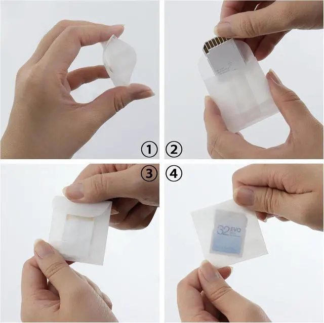 Alt view image 7 of 7 - Antrader Glassine Envelopes for Stamps,Small Flat Paper Bag,1.77" x 1.77" | 50Pcs Paper Bag for Cards Ticket Gift Letter Photo Coins Seeds Stamp