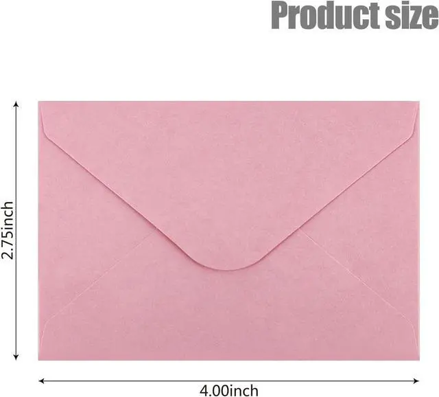 Alt view image 2 of 7 - 50 Pcs Gift Card Envelopes, Assorted Color Mini Envelopes with Gummed Closure for Business Cards Gift Cards Small Notes Cards (4 x 2.7 Inches)