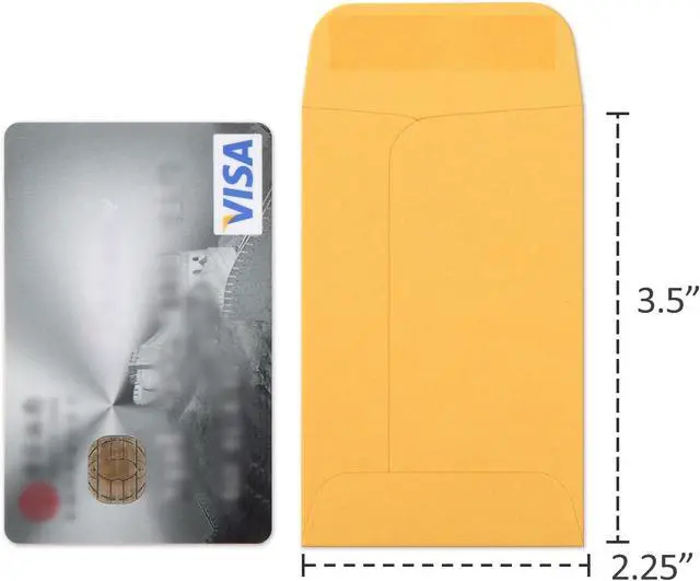 Alt view image 2 of 7 - ValBox #1 Coin Envelopes 2.25x 3.5 Small Parts Envelope with Gummed Flap for Home, Garden or Office Use, Brown Kraft Seed Envelopes 100 per Box