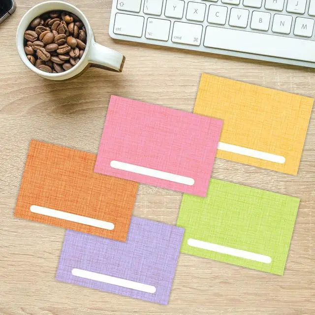 Alt view image 6 of 7 - PARTH IMPEX 60 Pack Mini Gift Card & Business Card Envelopes | 4 x 2.7 in envelopes in 12 pastel colors for notes, cash, favors, invitations and DIY crafts