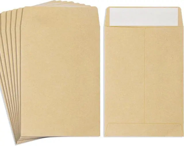 Main image of 100 Pack Coin Envelope 3.23"×4.53",Brown Kraft Small Envelopes,Fully sealed seed envelopeKraft Small Coin Envelopes,Seed Envelopes, Mini Envelope for Office, Home, School