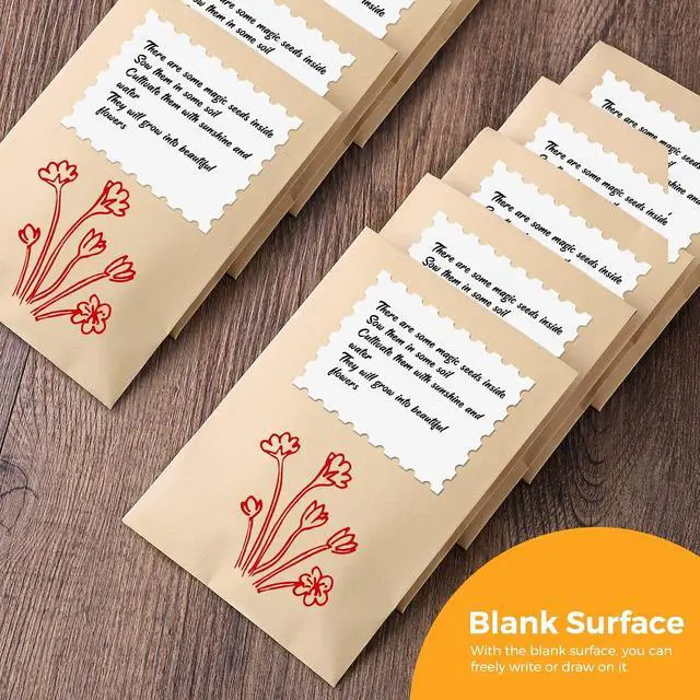 Alt view image 4 of 7 - ACSTEP #1 Kraft Seed Envelopes 2-1/4 x 3-1/2 Small Coin Envelopes 100 Pack | 2x3 Mini Envelopes Self Adhesive Water Glummed Tiny Envelopes for Seeds, Keys, Tips and Small Parts, Home and Office