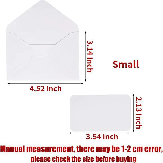 Alt view image 2 of 7 - 100Sets Small Gift Card Envelopes with Blank Cards 2.7 x 4 Inch Green | for Invitation, Greeting Cards, Engagement, Wedding, Holiday, Valentines Day, Business, Graduations, Bulk, Mini