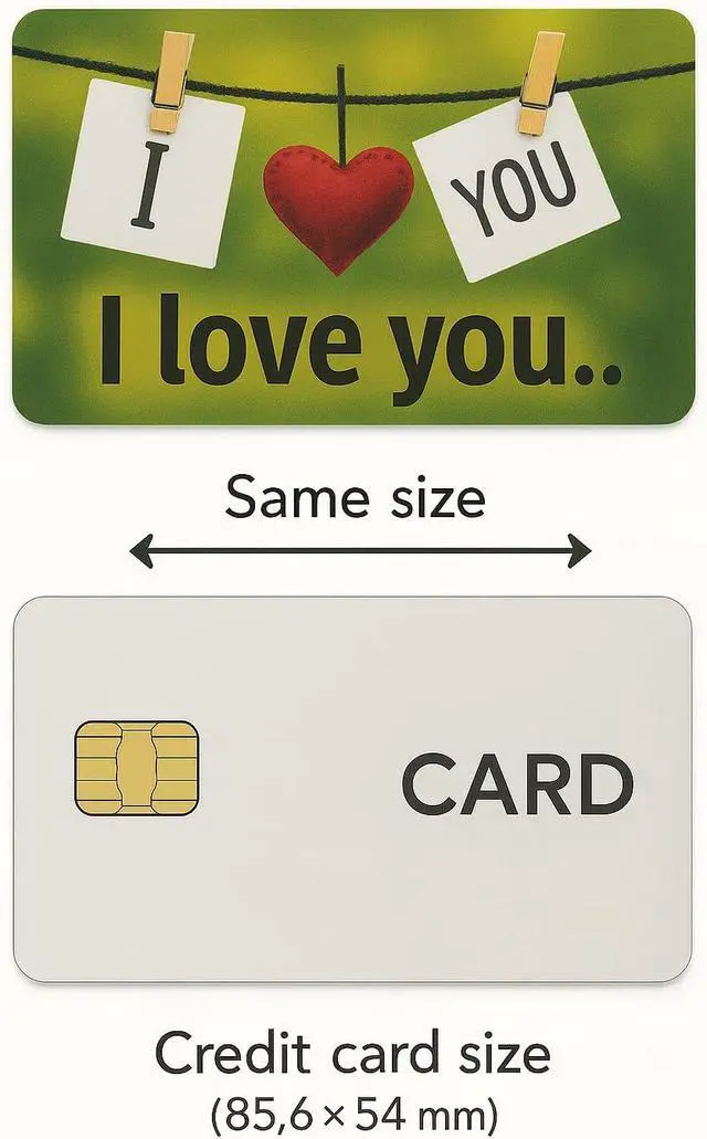 Alt view image 2 of 7 - Romantic Scratch Off Card I Love You More Than Yesterday Mini Love Greeting Card for Him or Her, Wallet Size Romantic Note, Cute Surprise, Envelope Included