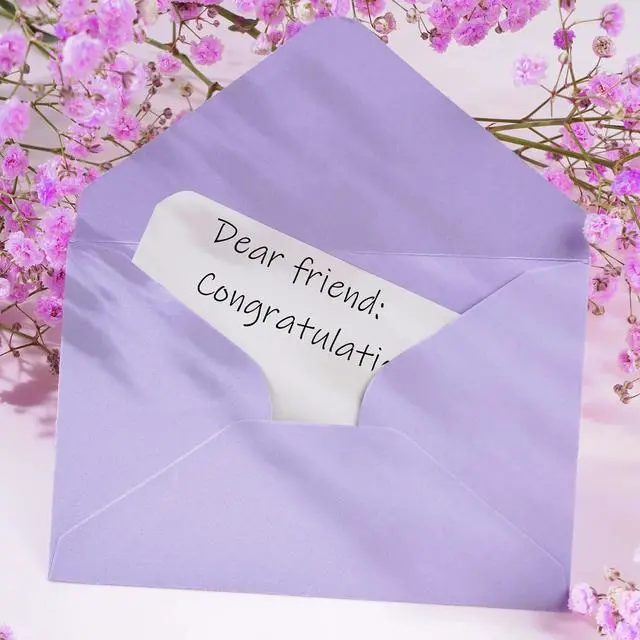 Alt view image 5 of 6 - 100 Sets Small Gift Card Envelopes with Blank Cards 2.7 x 4 Inch Purple | for Invitation, Greeting Cards, Engagement, Wedding, Holiday, Valentines Day, Business, Graduations, Bulk, Mini