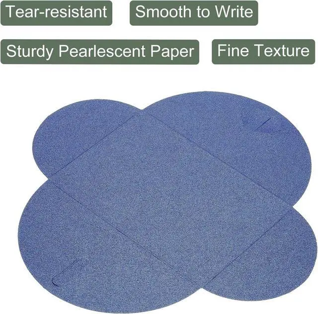 Alt view image 6 of 6 - YOKIVE 50 Pack Mini Envelopes, Heart Shaped Clasp | Small Gift Card Holder, Great for Weddings Parties Boutiques(Dark Blue)