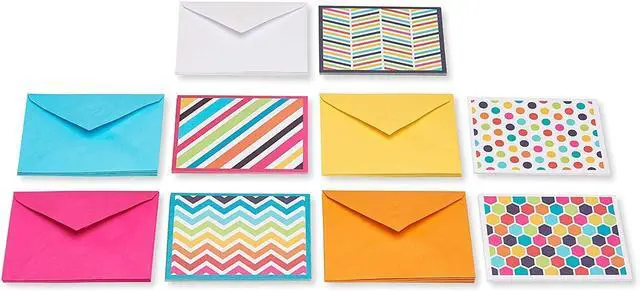 Alt view image 2 of 7 - American Greetings 30-Count All-Occasion Blank Notecard Pack, Bright Pattern Assortment