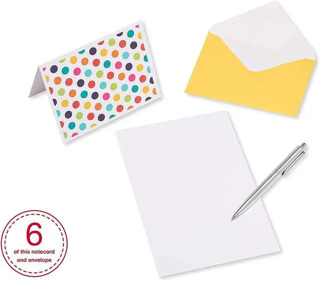 Alt view image 6 of 7 - American Greetings 30-Count All-Occasion Blank Notecard Pack, Bright Pattern Assortment