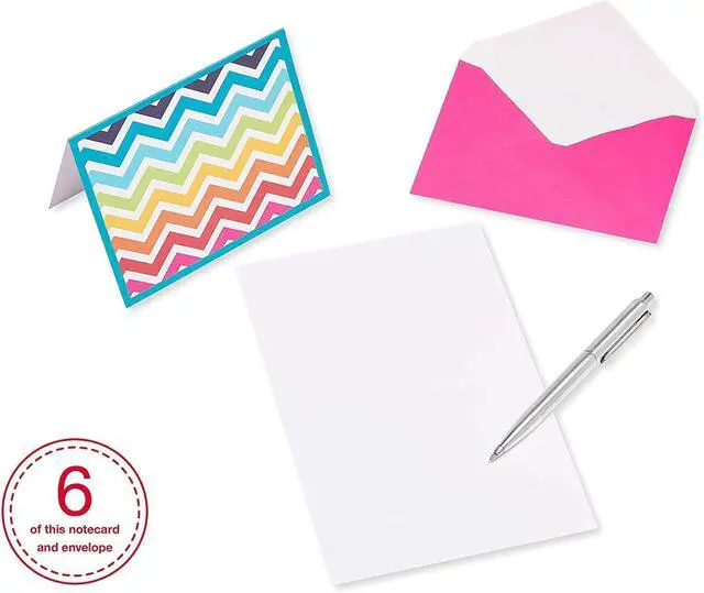 Alt view image 7 of 7 - American Greetings 30-Count All-Occasion Blank Notecard Pack, Bright Pattern Assortment