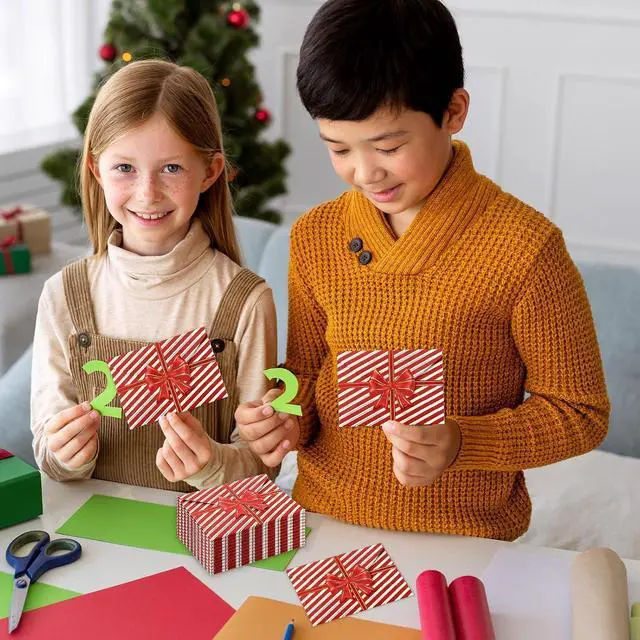 Alt view image 7 of 7 - JarThenaAMCS 50Pcs Christmas Paper Gift Card Envelopes Bulk Red Bow Stripe Mini Greeting Card Holders Invitation Sleeves for Xmas Mailing Sending Cards, 2.8 x 3.9 Inch