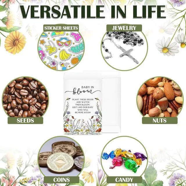 Alt view image 6 of 6 - Fumete 50 Pcs Wildflower Seed Packets Baby Shower Seed Packet Favors | Baby in Bloom Wildflower Baby Shower Self Adhesive Envelopes for Guests Flower Packet Kraft for Gift Favors, No Seeds