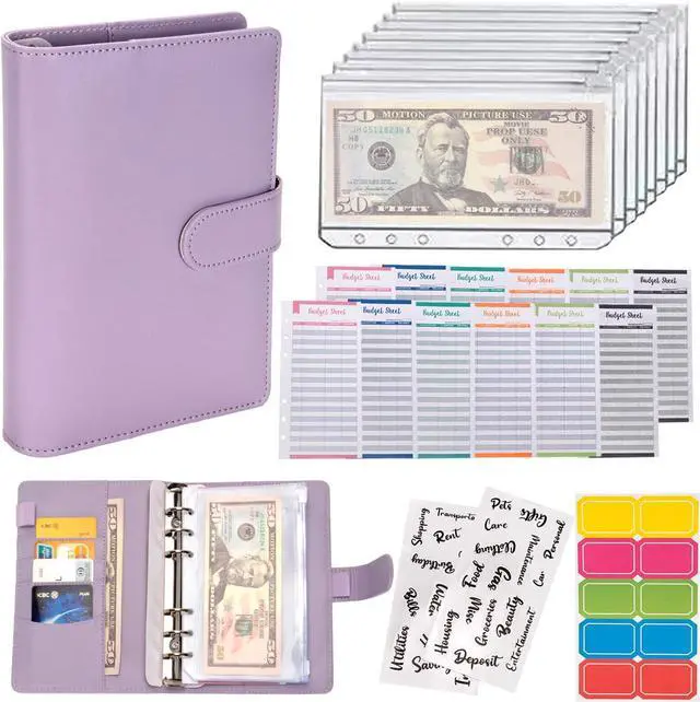 Main image of NICOOTH Budget Binder A6 Money Saving Binder with Zipper Cash Envelopes | Budget Planning Savings Plan Expense Tracking Money Management