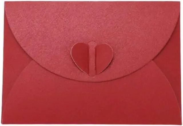Alt view image 5 of 6 - Red Heart Clasp Paper Envelopes, 24 Pack | Tiny Items Storage, Cute Present Card Holder, For Invitation Gift Card