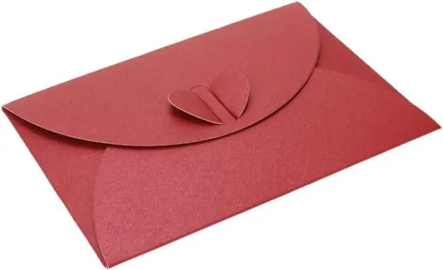 Alt view image 6 of 6 - Red Heart Clasp Paper Envelopes, 24 Pack | Tiny Items Storage, Cute Present Card Holder, For Invitation Gift Card