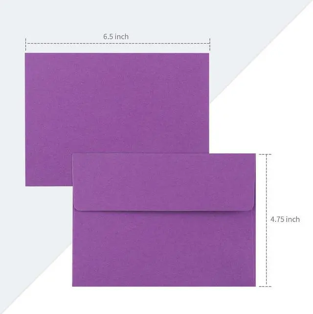 Alt view image 3 of 7 - Granhoolm 50 pack 4x6 Envelopes,A6 Invitation Envelopes 6.5 x 4.75 For 4x6 Cards- Peel & Press,Ideal for Invitations,Weddings,Parties,Greeting Cards,Photos(colorful)