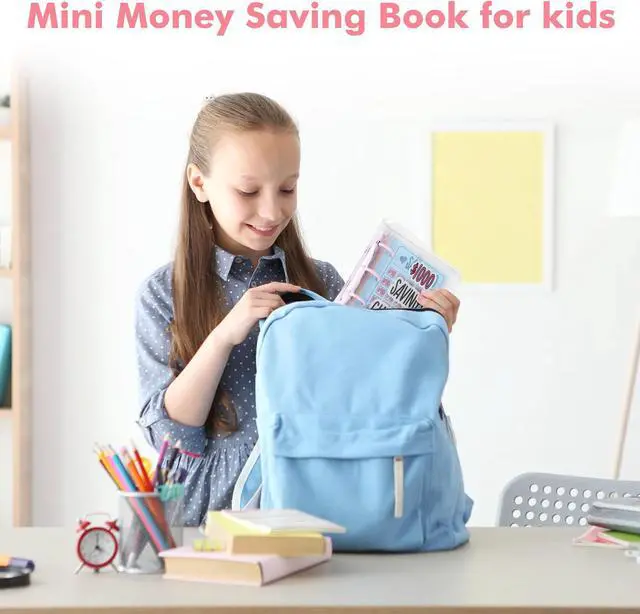 Alt view image 6 of 7 - Mini Money Saving Binder with 25 Envelopes | $1000 Savings Challenge Book, Portable Budget Tool (White)