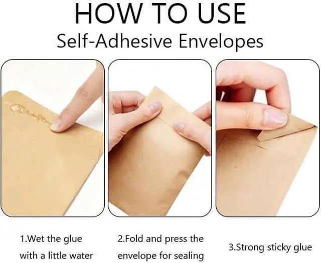 Alt view image 4 of 6 - 50 Pack Assorted 3 Sizes Coin Envelopes Self-Adhesive Kraft Paper Seed Envelopes Mini Parts Small Items Stamps Storage Packets Envelopes for Garden, Office or Wedding Gift