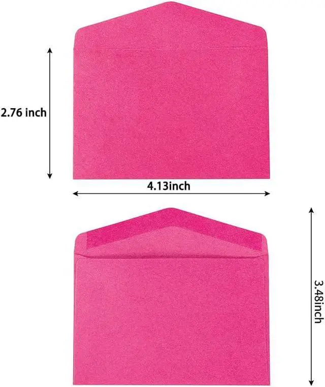 Alt view image 2 of 7 - 120 Pack Mini Envelopes Pink Small Envelopes Tiny Pocket with Gummed | for Valentine's Day Business Cards Small Gift Cards (4 Colors, 30 for Each Color)