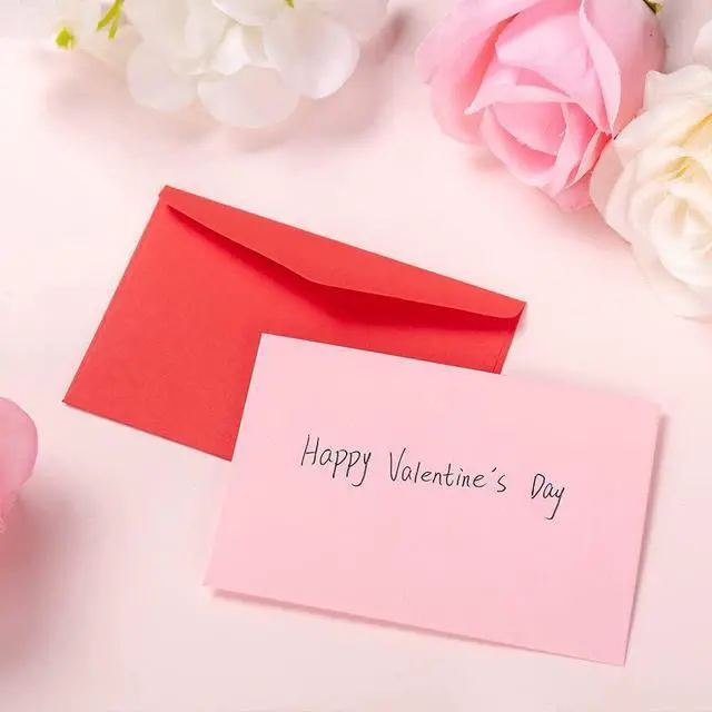 Alt view image 6 of 7 - 120 Pack Mini Envelopes Pink Small Envelopes Tiny Pocket with Gummed | for Valentine's Day Business Cards Small Gift Cards (4 Colors, 30 for Each Color)