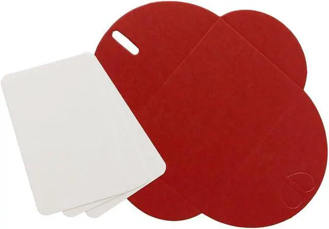 Alt view image 3 of 5 - 25 Set Mini Gift Card Envelopes with Blank Cards, Pearlescent Paper Envelopes with Heart Shaped Clasp for Wedding, Party Invitations (Red)