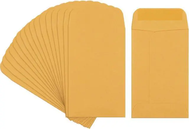 Main image of BagDream Coin Envelopes 2.25x3.5#1 Small Kraft Packets 200 Bulk Pack | Mini Size, Water Gum Seal, Recyclable, Blank, For Seeds, Keys, Stamps, Cards Storage, Home, Garden, Office Use