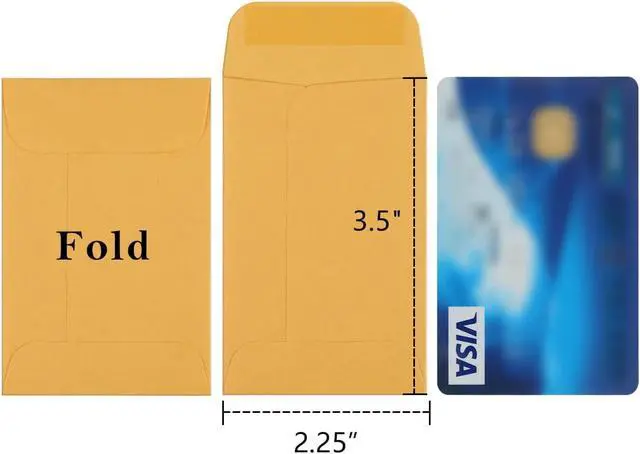 Alt view image 2 of 5 - BagDream Coin Envelopes 2.25x3.5#1 Small Kraft Packets 200 Bulk Pack | Mini Size, Water Gum Seal, Recyclable, Blank, For Seeds, Keys, Stamps, Cards Storage, Home, Garden, Office Use