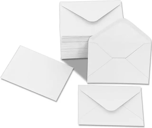 Main image of 100 pack Gift Card Envelopes | 4 x 2.75" Mini envelope 120GSM business card envelope small card envelope for gift card