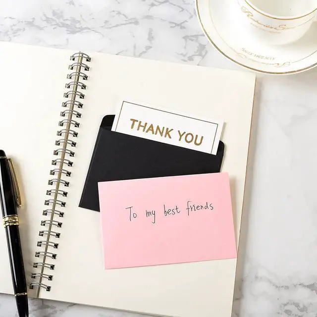 Alt view image 4 of 7 - 120 Pack Pink Envelopes Kraft Paper 4.13"×2.76" for Gift Card | Self-Adhesive, Tiny Pockets, For Business Cards, For Invitations
