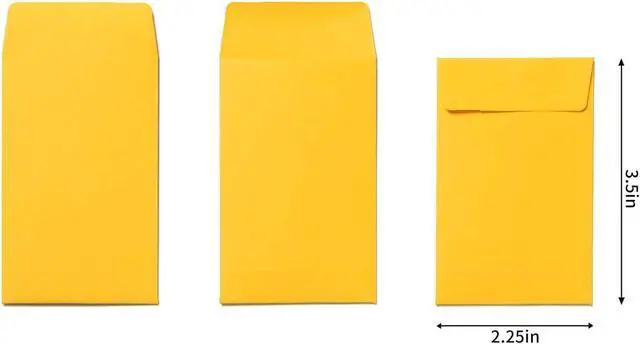 Alt view image 2 of 7 - 200 Pieces Colorful Small Coin Envelopes for Seed, 2.25×3.5 inch | Self-Adhesive, Mini Parts Storage Packets, For Garden, Office or Wedding Gift