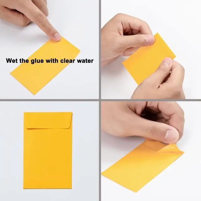 Alt view image 3 of 7 - 200 Pieces Colorful Small Coin Envelopes for Seed, 2.25×3.5 inch | Self-Adhesive, Mini Parts Storage Packets, For Garden, Office or Wedding Gift