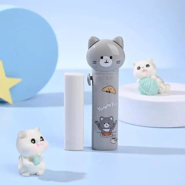 Alt view image 6 of 7 - 4PCS Retractable Cat Pencil Erasers, Cute Cartoon Eraser Set in 4 Colors | Kawaii Cat Stationery Set,Suitable for School Home Office Supplies