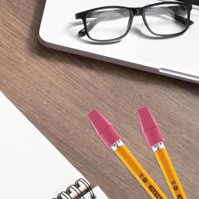 Alt view image 6 of 7 - BAZIC Products Pink Pencil-Top Eraser Caps, 20 Count, 2-Pack | Latex-free, PVC-free, Non-abrasive, Slide onto standard pencils, School, Classroom, 20 Co, Bulk pack