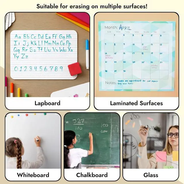 Alt view image 5 of 7 - Juvale 24-Pack Square Magnetic Mini Dry Erase Erasers - 2 x 0.8 in & 4 Colors - Magnetic Whiteboard Erasers - School Supplies & Classroom Must Haves