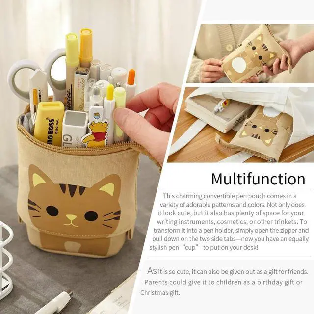Alt view image 2 of 6 - EASTHILL Big Capacity Pencil Pen Case Pouch Box Organizer Large Storage for Bullet Journal