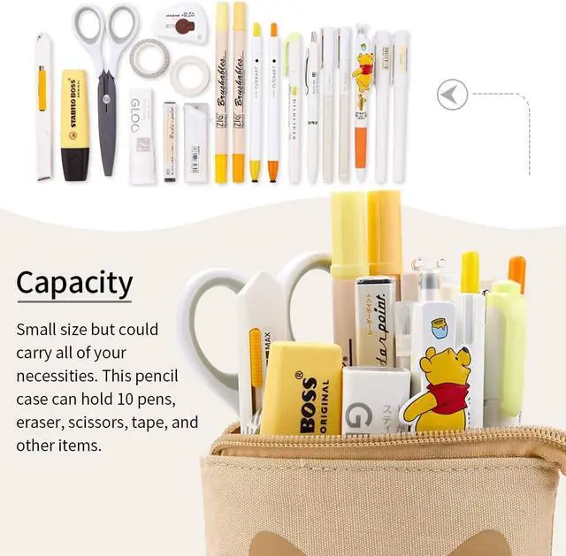 Alt view image 3 of 6 - EASTHILL Big Capacity Pencil Pen Case Pouch Box Organizer Large Storage for Bullet Journal