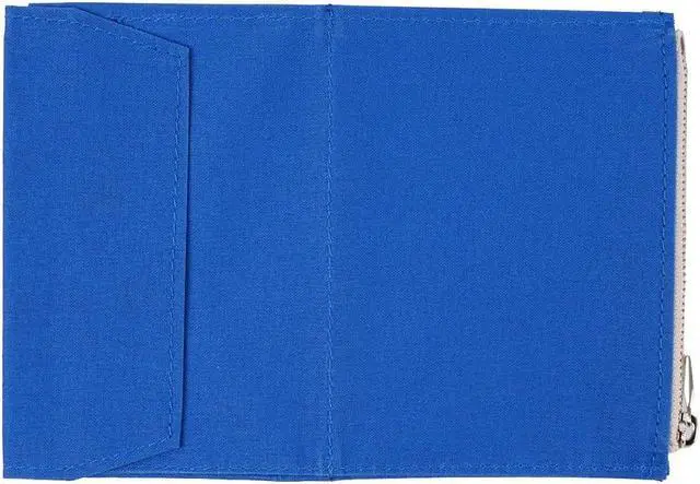 Alt view image 2 of 5 - Moterm Canvas Zipper Pocket Insert Pouch for Travelers Notebook Refill | Color: Deep Blue, Size: Passport, TN Accessories, Card Holder Storage Bag File Folder