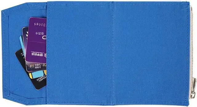 Alt view image 3 of 5 - Moterm Canvas Zipper Pocket Insert Pouch for Travelers Notebook Refill | Color: Deep Blue, Size: Passport, TN Accessories, Card Holder Storage Bag File Folder