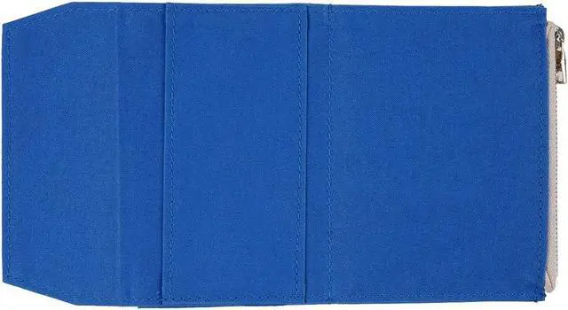 Alt view image 4 of 5 - Moterm Canvas Zipper Pocket Insert Pouch for Travelers Notebook Refill | Color: Deep Blue, Size: Passport, TN Accessories, Card Holder Storage Bag File Folder