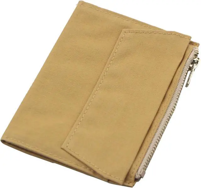 Alt view image 2 of 5 - Canvas Zipper Pouch Refill for Travelers Notebook,Insert Pocket Pack with 2 Elastic Bands TN Accessories Paper Card Holder Storage Bag (Passport Size, Yellow)